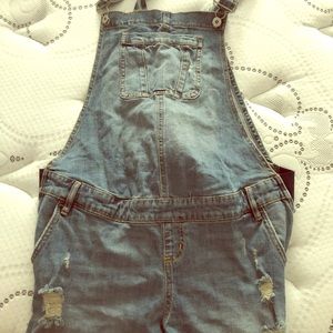 Maternity shirt overalls